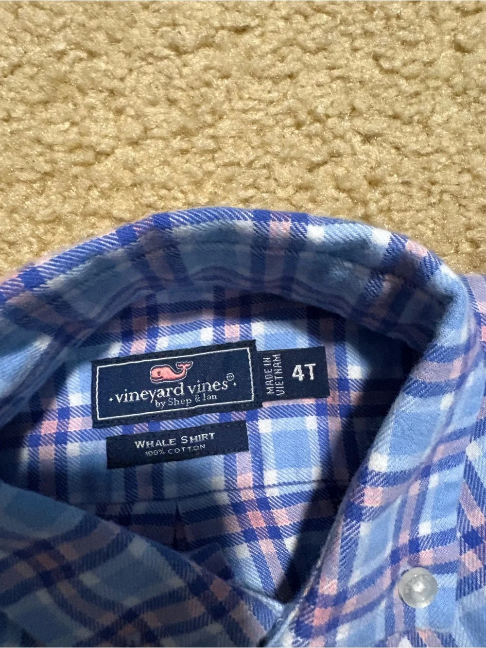 Ralph Lauren Boys’ Light & Navy Blue Button-Down Shirt Set